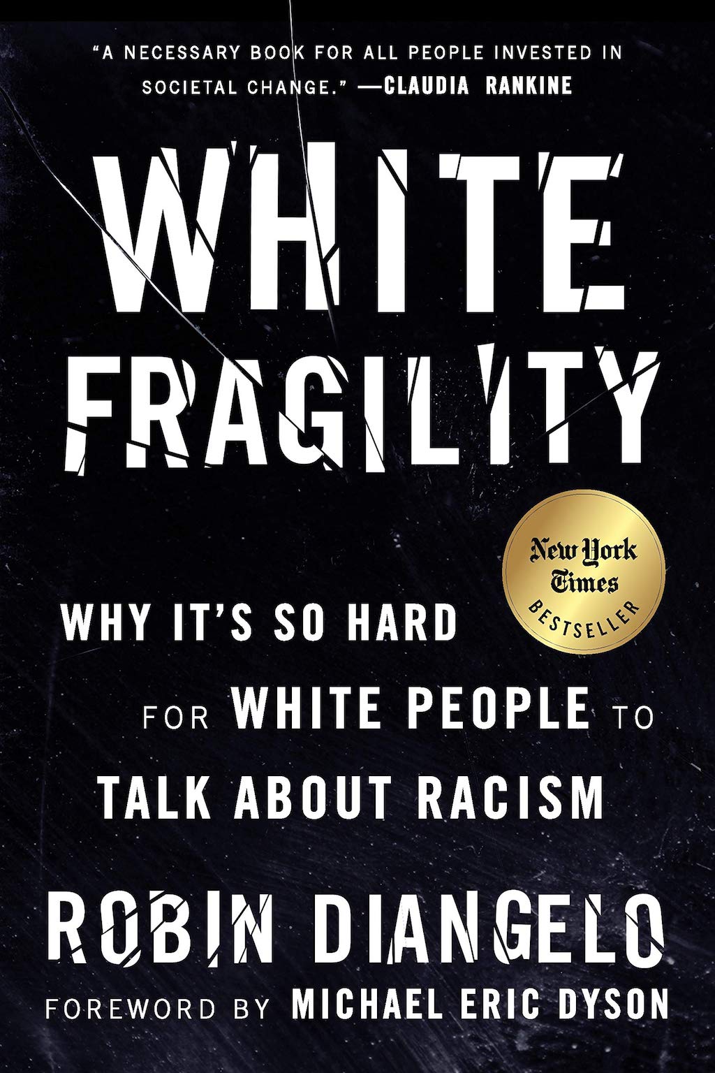 Cover art for the book White Fragility: Why it's So Hard for White People to Talk About Racism by Robin DiAngelo, part of list of inspiration sources for Mark Lomax II's 400: An Afrikan Epic