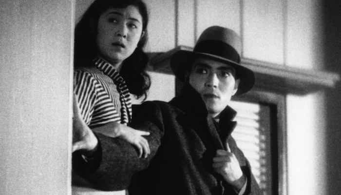 Production still from the 1933 movie Dragnet Girl by Japanese filmmaker Yasujiro Ozu