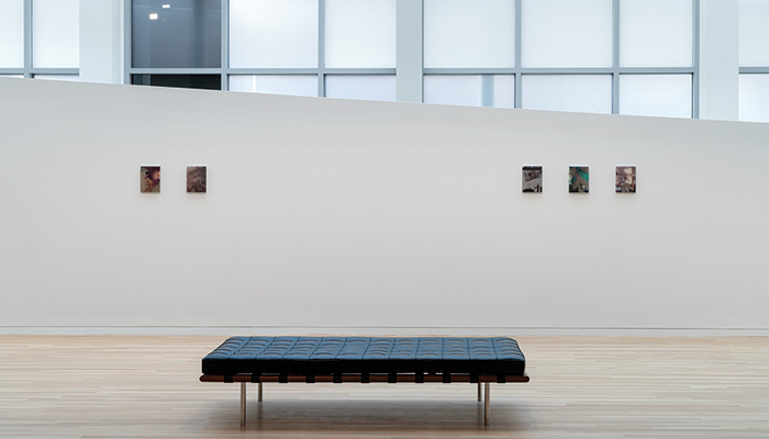 Installation view of Sadie Benning: Pain Thing at the Wexner Center for the Arts