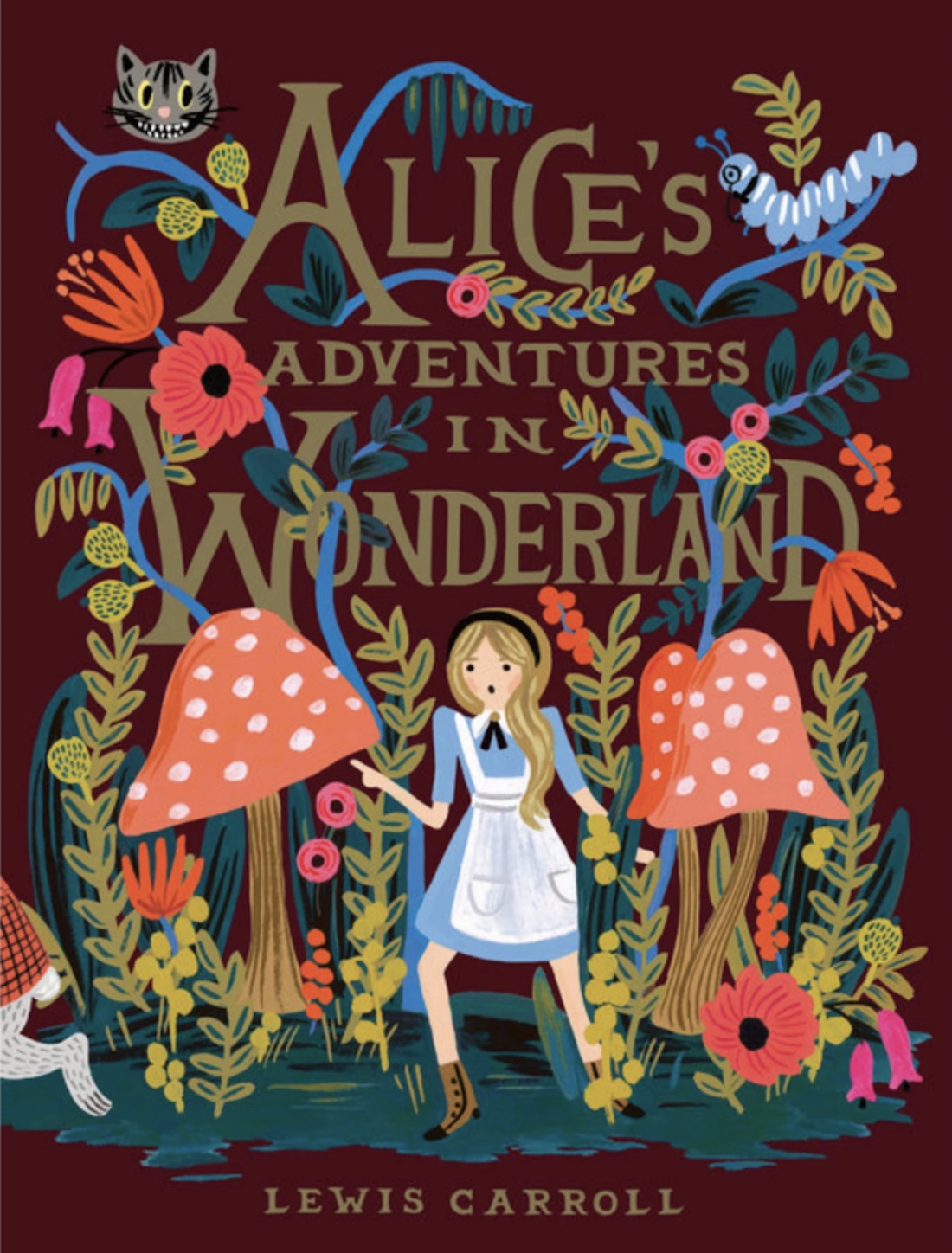 Illustrated cover of Alice's Adventures in Wonderland